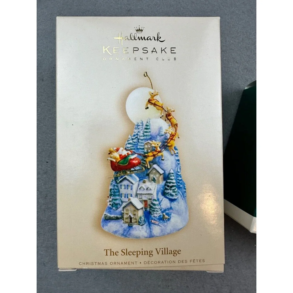2 New Hallmark Keepsake Ornament Club Ornaments Santa and Fishing 1995‎ & 2006